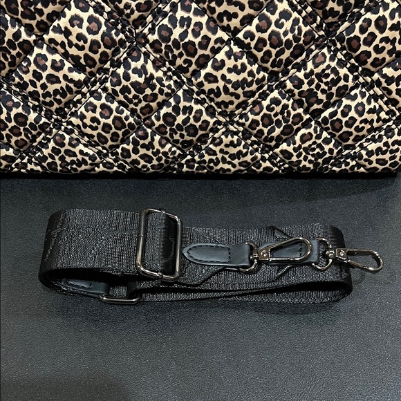 Betsey Johnson | Leopard Quilted Tote w/ Charm & Crossbody Strap
